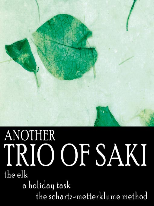 Title details for Another Trio of Saki by Saki - Available